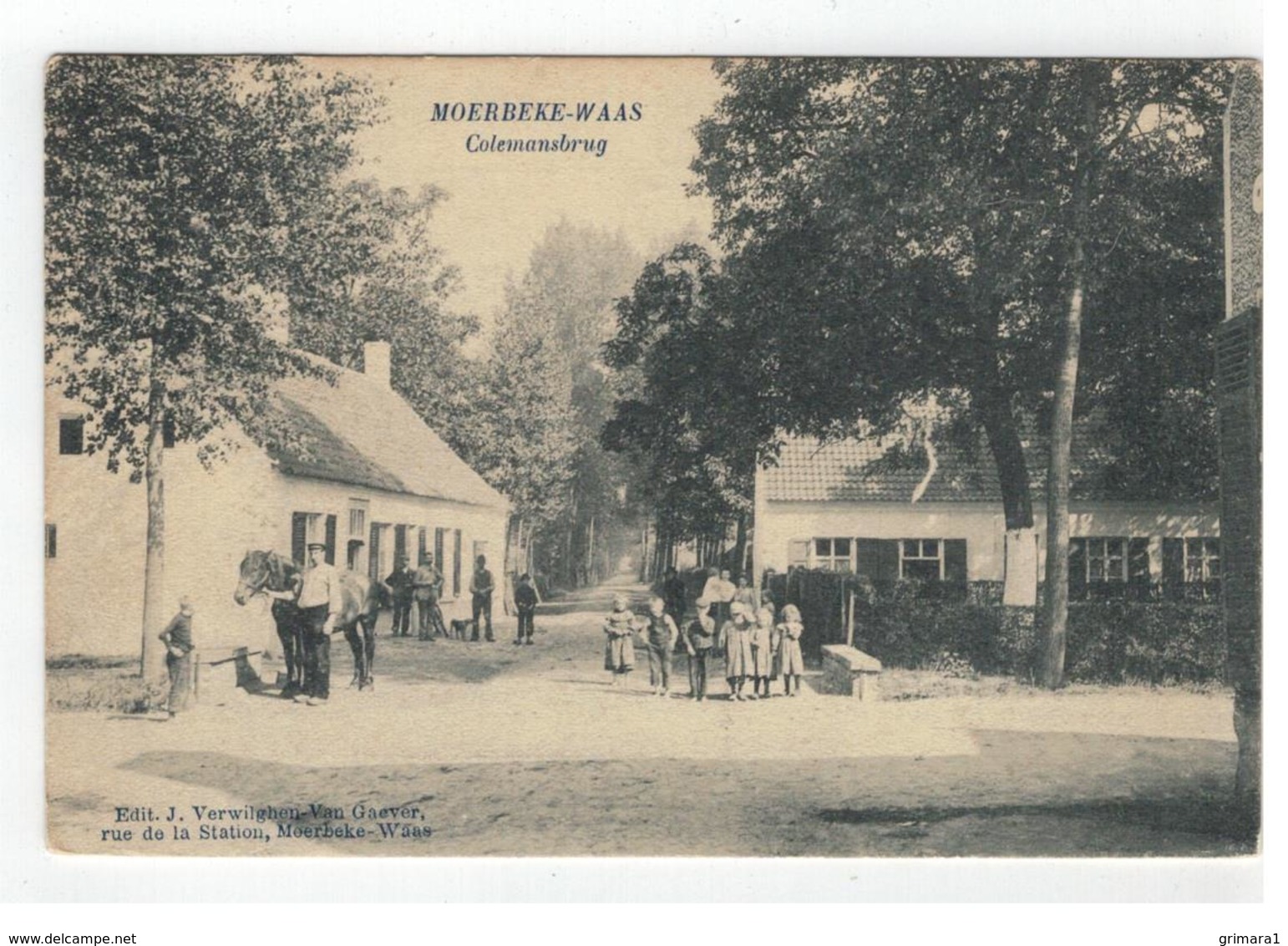 MOERBEKE-WAAS  Colemansbrug  1906 - Moerbeke-Waas