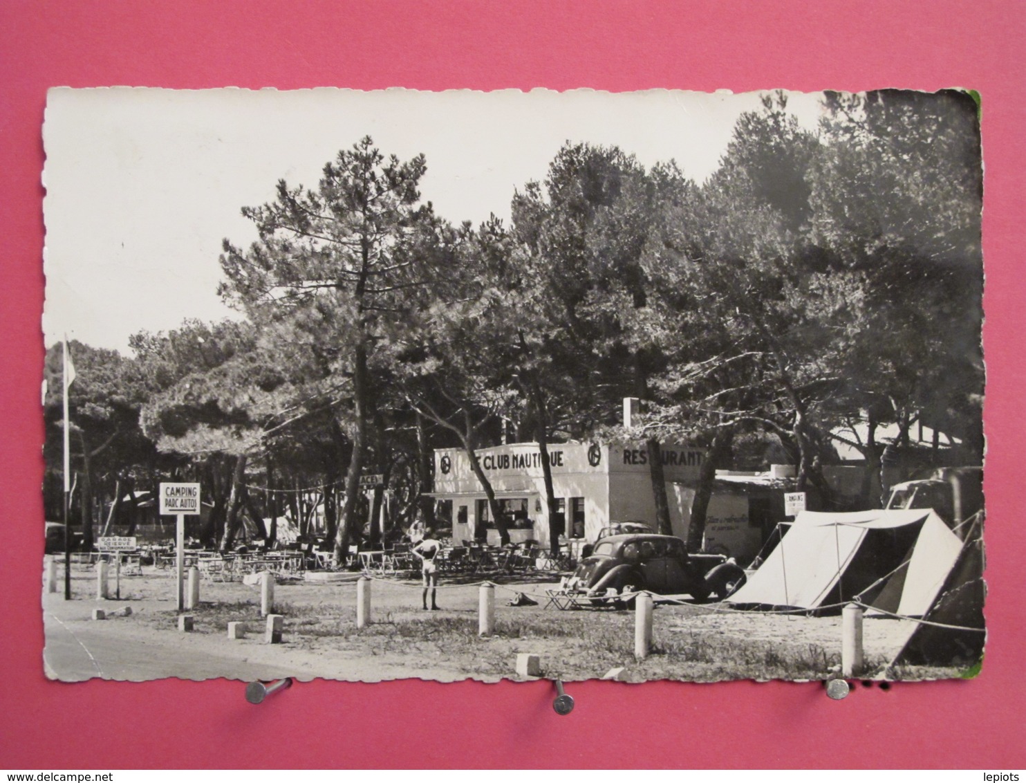 83 - Hyères Plage - Le Club Nautique - CPSM 1952 - Scans Recto Verso - Hyeres