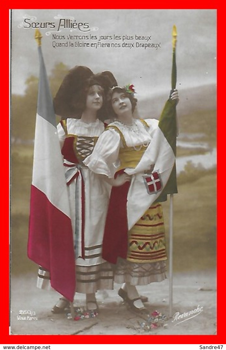 CPA MILITARIA. Guerre 1914-18.  Soeurs Alliées. Nous Verrons Les Jours Les Plus Beaux...I0203 - Heimat