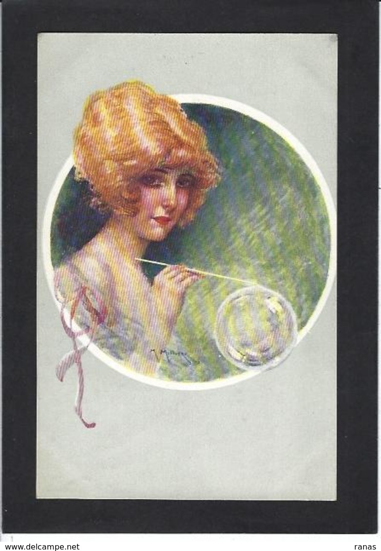 CPA Millière Femme Girl Woman écrite érotisme Glamour LE 37-1 Bulles De Savon - Milliere