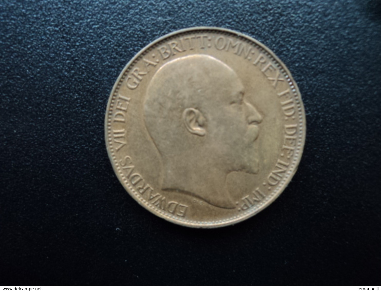 ROYAUME UNI : 1/2 PENNY  1908   KM 793.2    TTB - C. 1/2 Penny