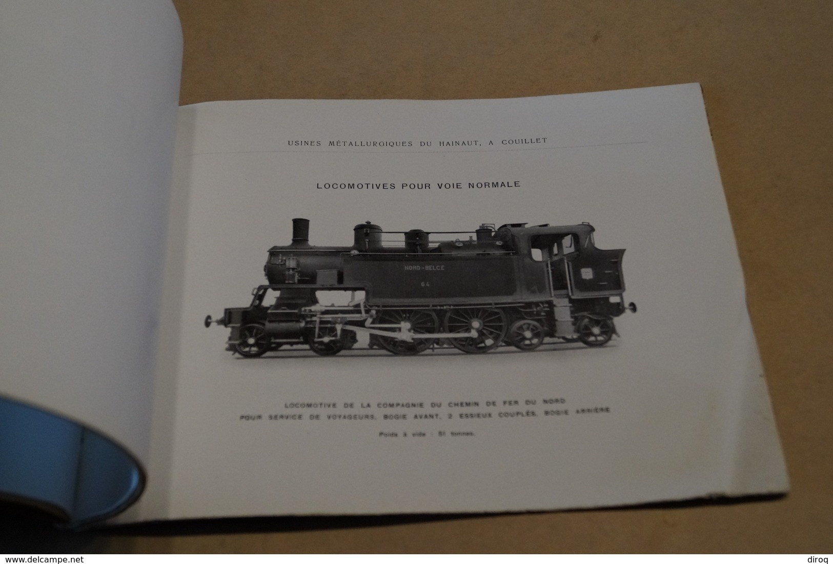 Train,Usines Métallurgique Du Hainaut,Locomotive,Couillet,superbe Ouvrage,collection,35 Pages,25 Cm. Sur 18,5 Cm. - Autres & Non Classés