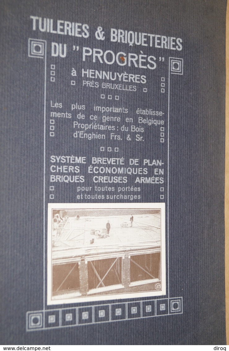 Catalogue D'Usine,Thuillerie Et Briqueteries Du Progrès à Hennuyères,complet + Photo D'incendie,24 Cm. Sur 16 Cm. - Autres & Non Classés