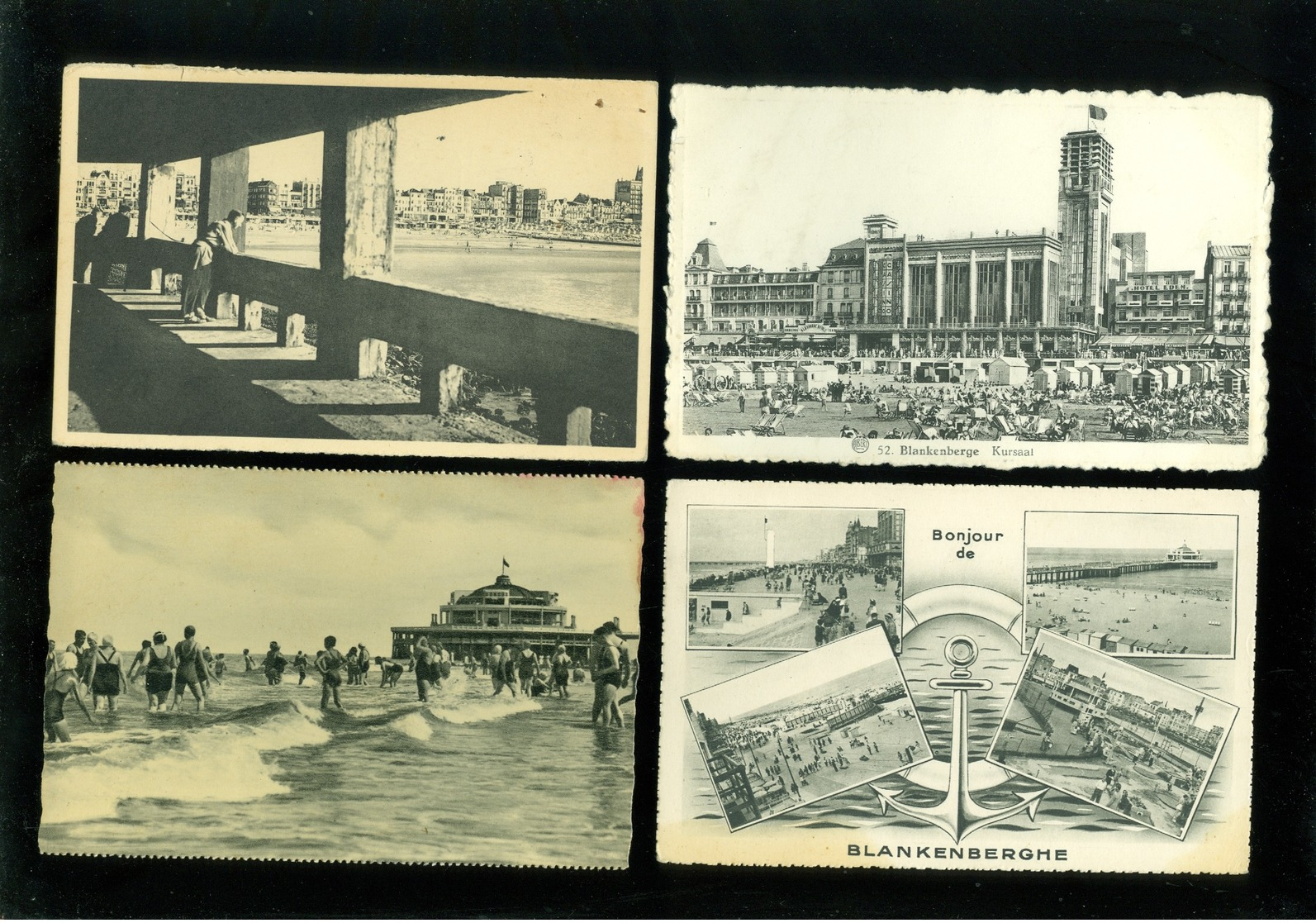 Lot de 50 cartes postales de Belgique  la côte  Blankenberge      Lot van 50 postkaarten van België kust  - 50 scans