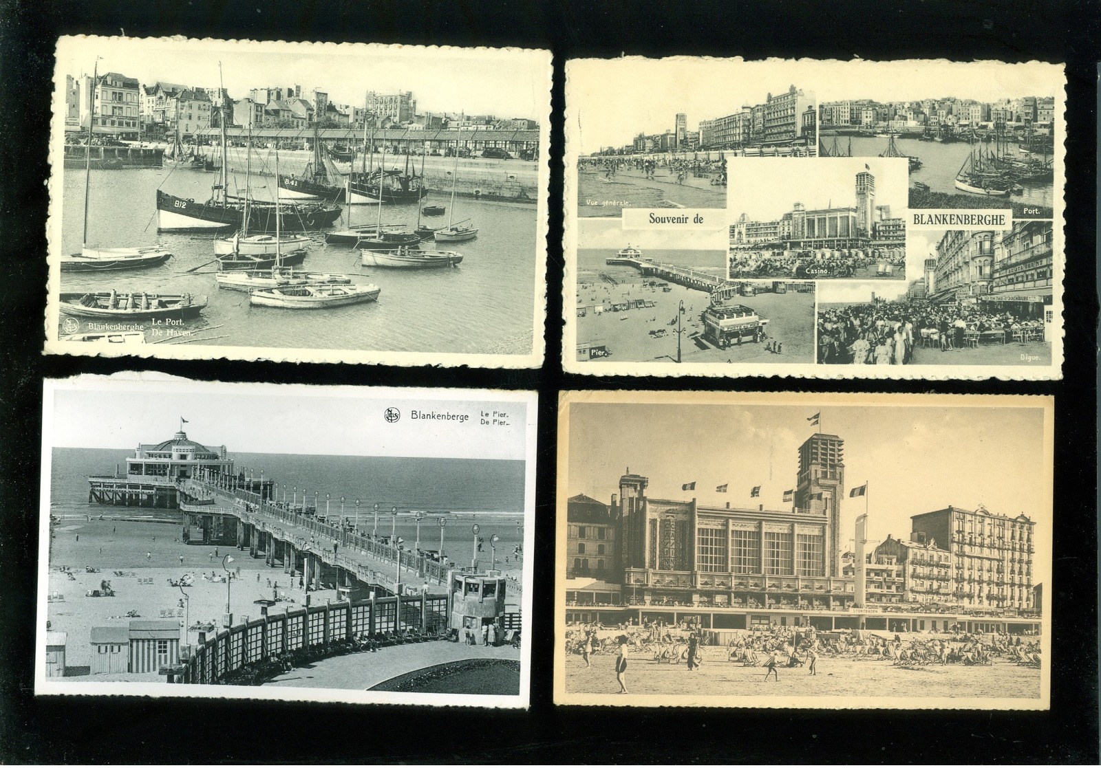 Lot de 50 cartes postales de Belgique  la côte  Blankenberge      Lot van 50 postkaarten van België kust  - 50 scans