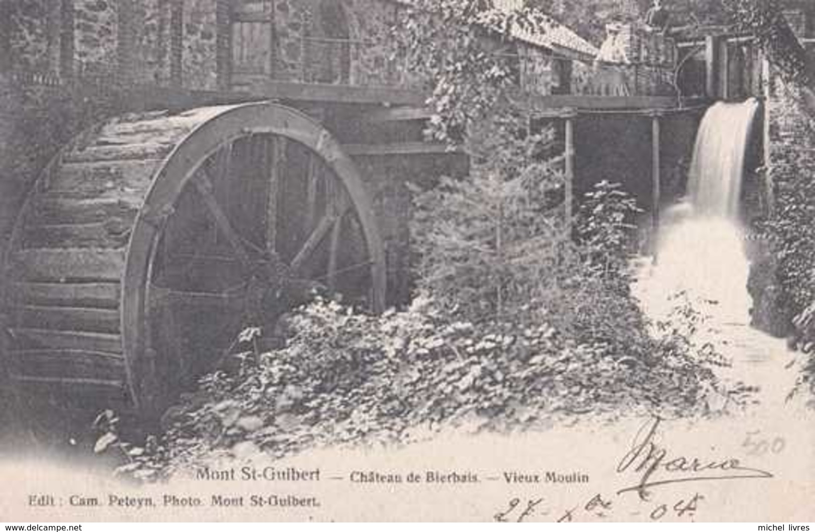 Mont-St-Guibert - Château De Bierbais - Vieux Moulin  - Circulé En 1904 - Animée - TBE - Mont-Saint-Guibert
