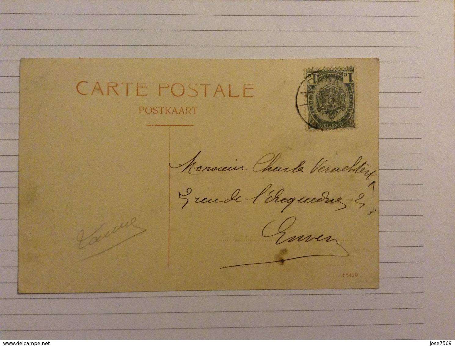 -postkaart, La Panne Villa Adèle, Gelopen 1906, Zegel 1 Cent Nr, 53 / 1893-1900 - De Panne