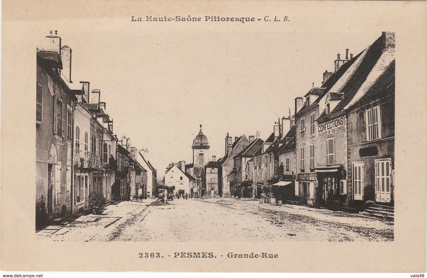 PESMES   70  HAUTE SAONE   CPA   LA GRANDE RUE - Pesmes