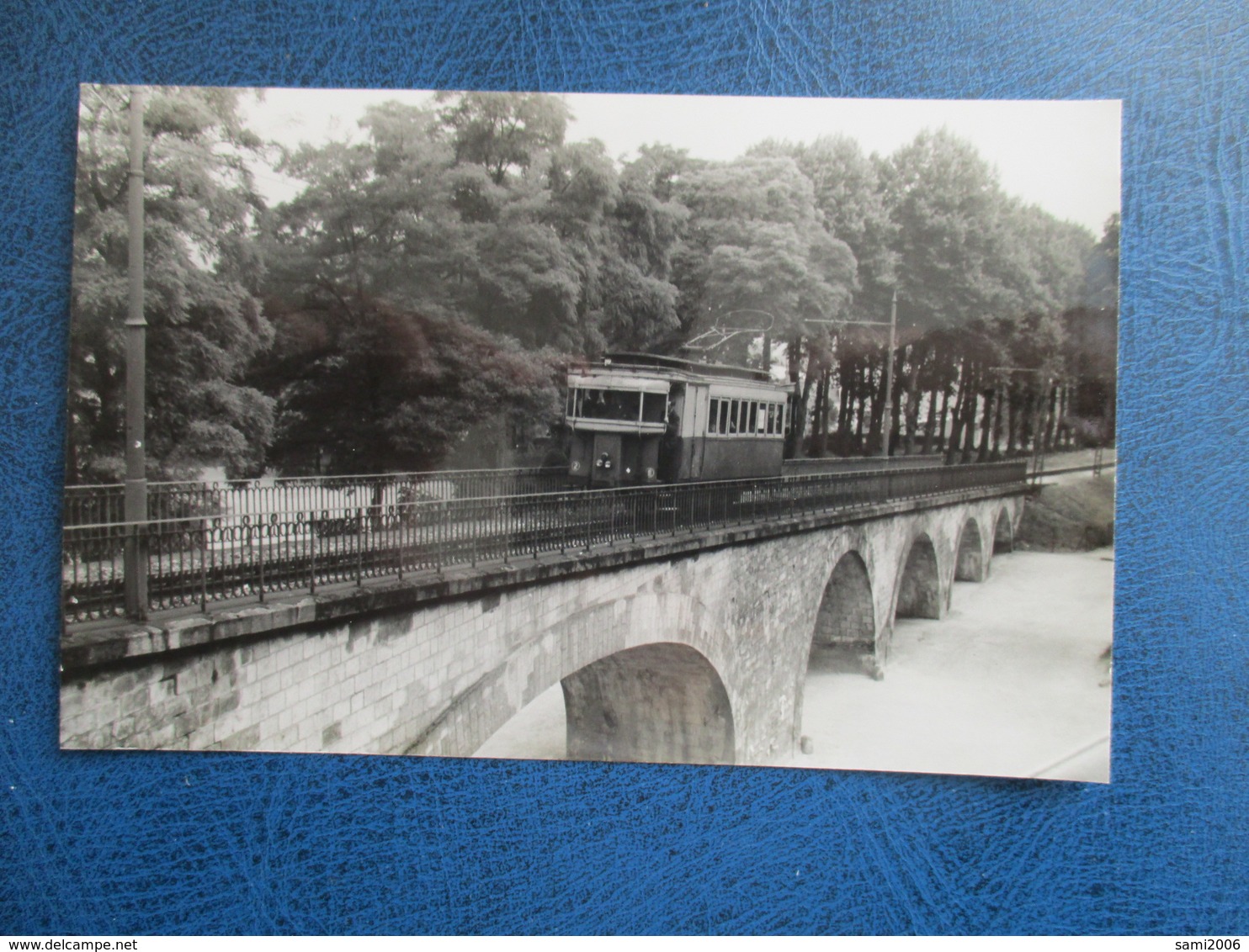 PHOTO TRAIN 02 LAON TRAMWAY A CREMAILLERE SUR LE VIADUC  PHOTO M.GEIGER - Trains