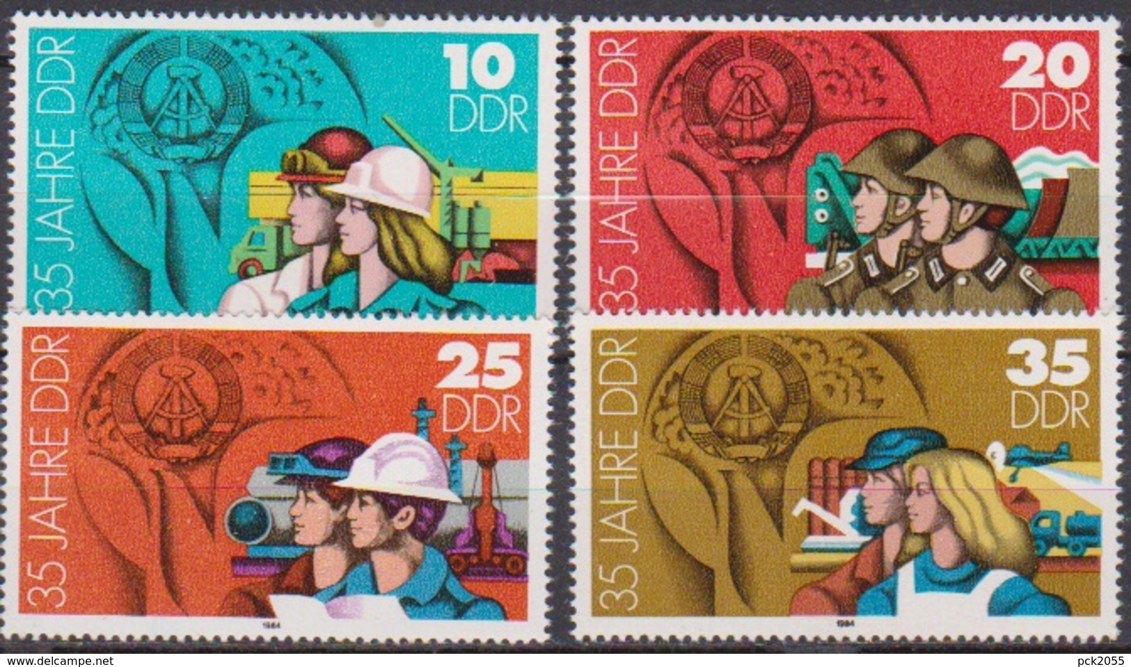 DDR 1984 Nr.2898 - 2901  35 Jahre DDR ( 8081 ) Günstige Verandkosten - Unused Stamps