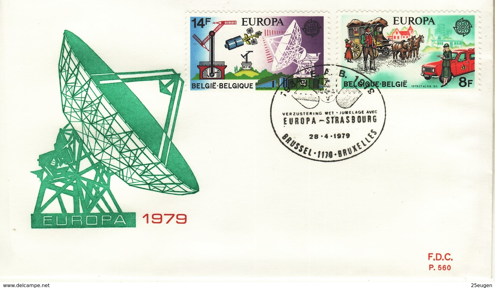 BELGIUM  1979 EUROPA CEPT FDC - 1979