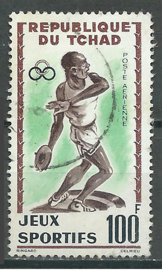 Tchad Poste Aérienne YT N°8 Jeux Sportifs Oblitéré ° - Tchad (1960-...)