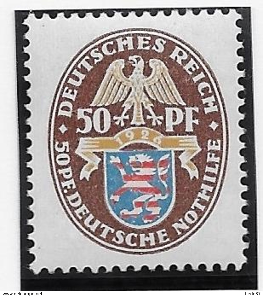 Allemagne N°393 - Neuf * Avec Charnière - TB - Neufs