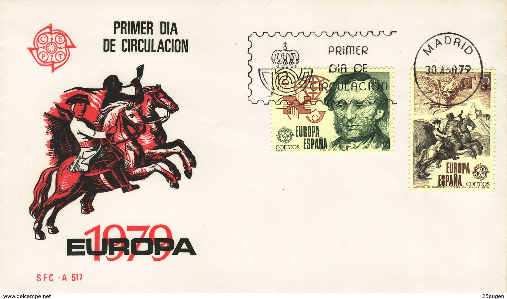 SPAIN 1979 EUROPA CEPT FDC - 1979