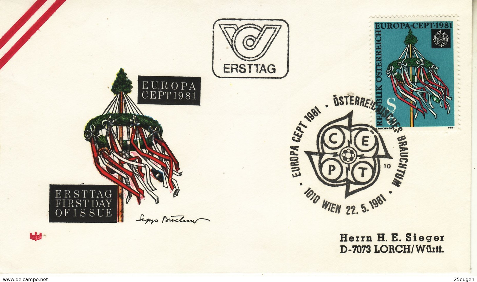 AUSTRIA  1981 EUROPA CEPT  FDC - 1981