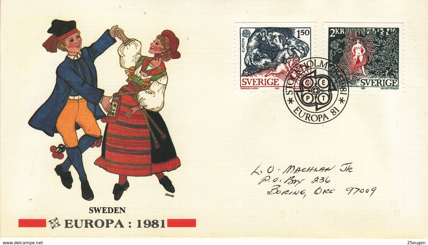 SWEDEN  1981 EUROPA CEPT  FDC - 1981