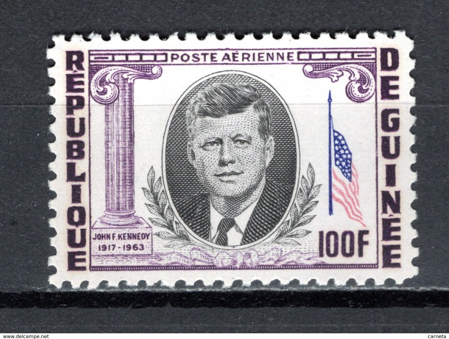 GUINEE PA N° 40  NEUF SANS CHARNIERE COTE 2.30€  PRESIDENT KENNEDY - Guinée (1958-...)