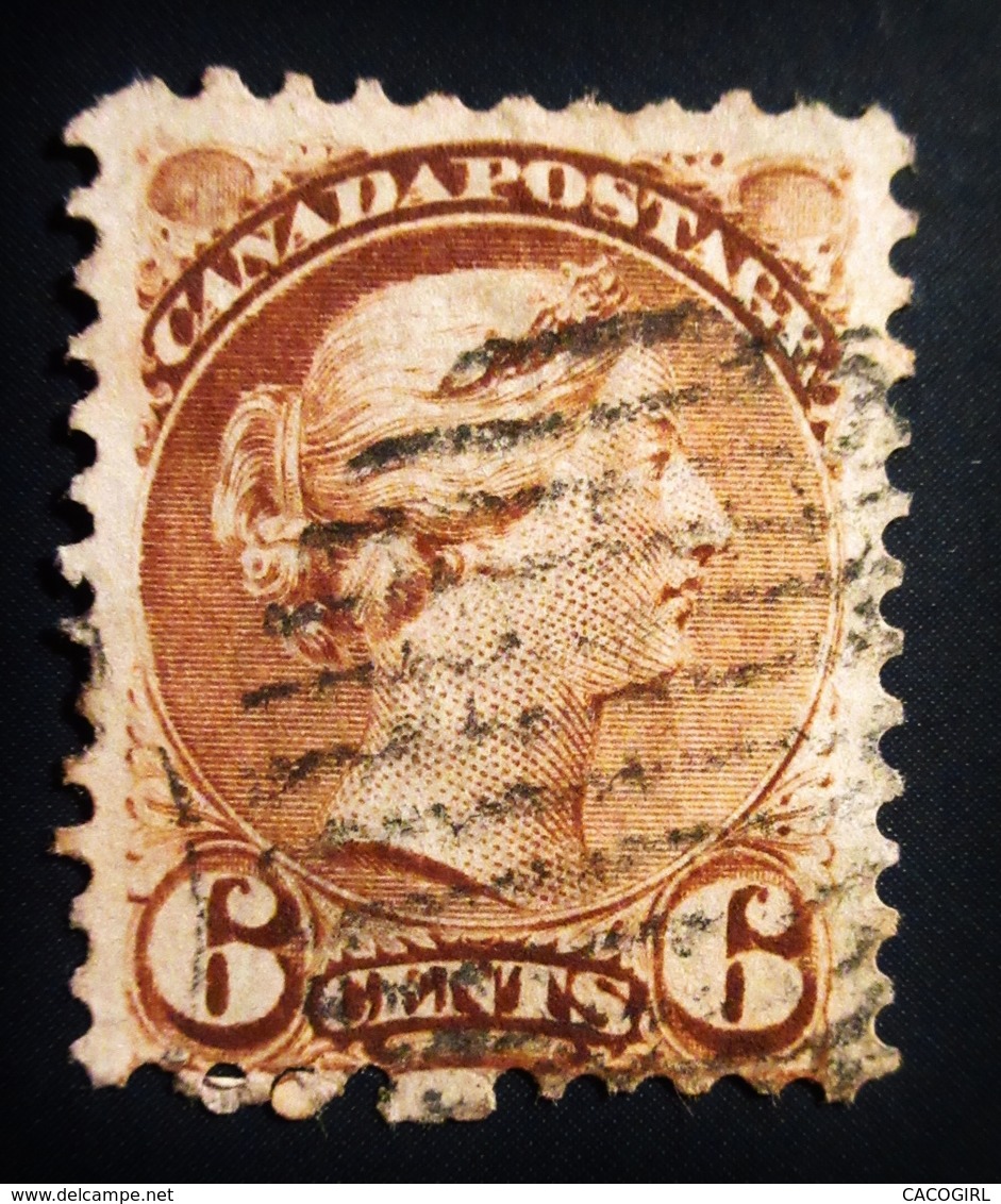 1870 Canada  Queen Victoria  7 Timbres 7 Scans . Oblitérés - Oblitérés
