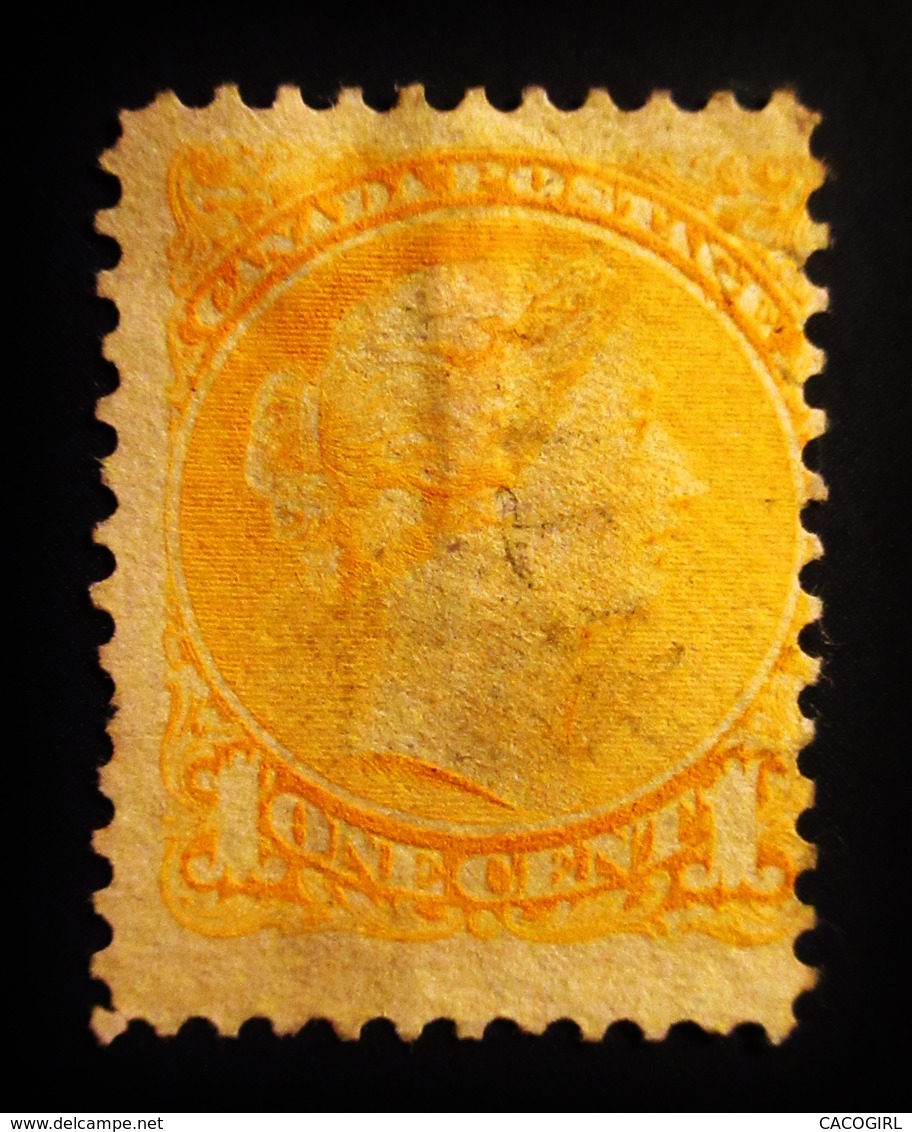 1870 Canada  Queen Victoria  7 Timbres 7 Scans . Oblitérés