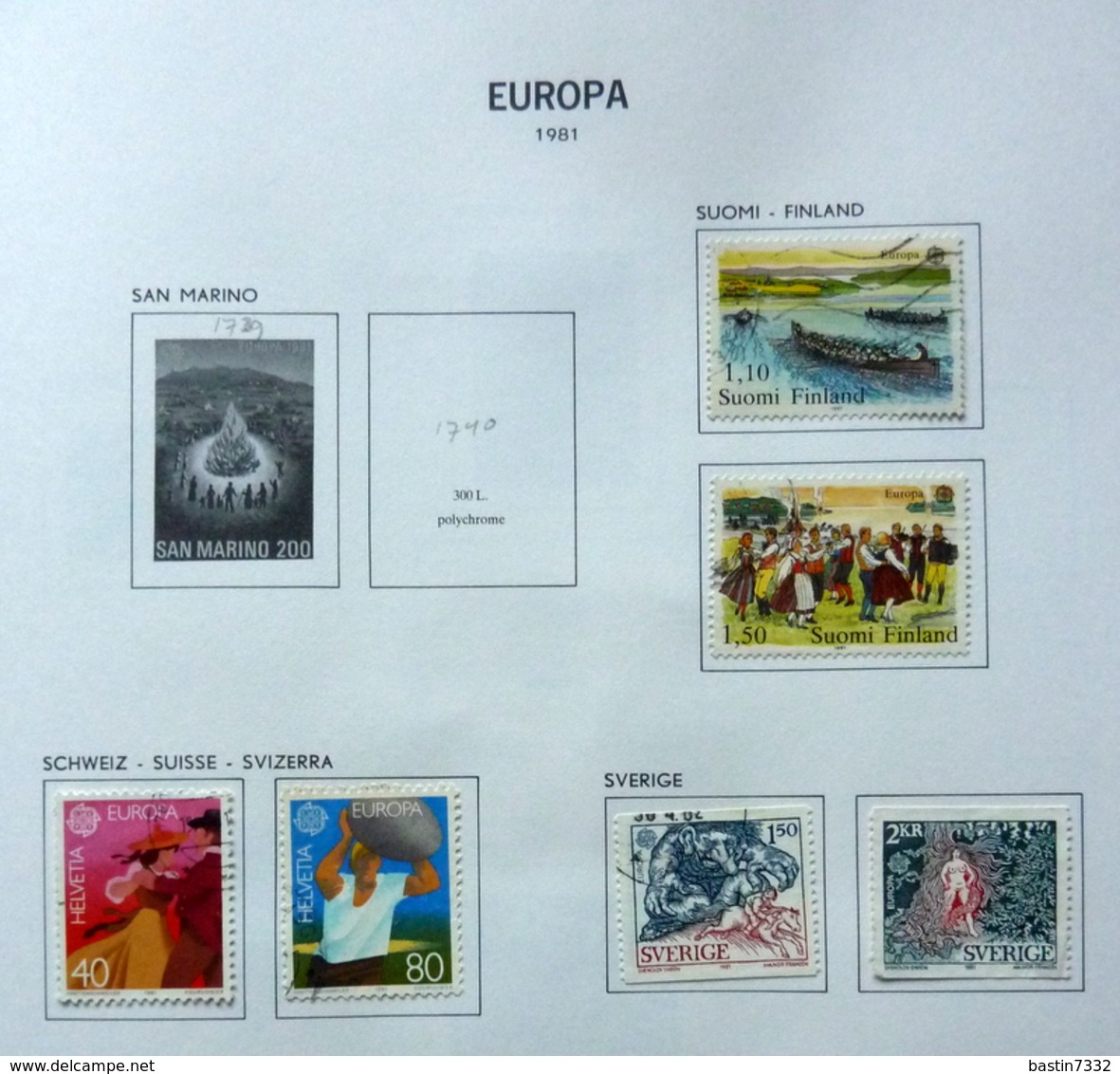 Europe collection in Davo album(2)