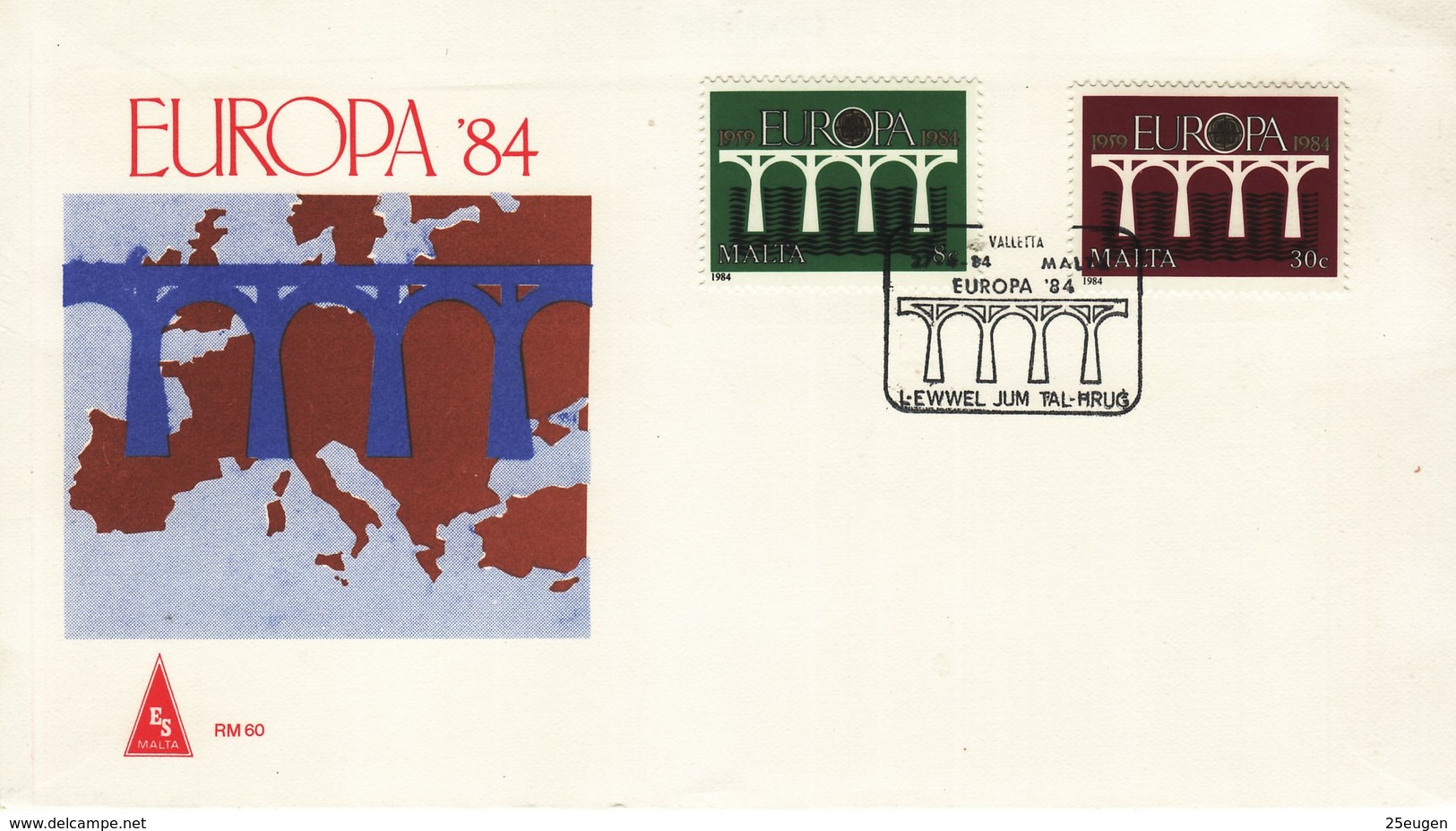 MALTA  EUROPA CEPT 1984 FDC - 1984