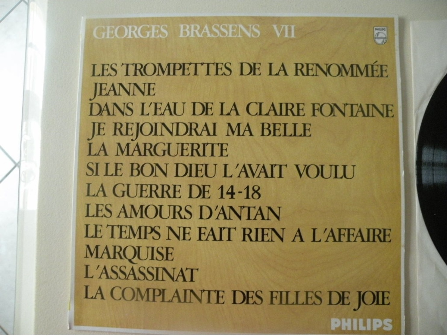 Georges Brassens (VII) (Titres Sur Photos) - Vinyle 33 T LP Philips - Autres - Musique Française