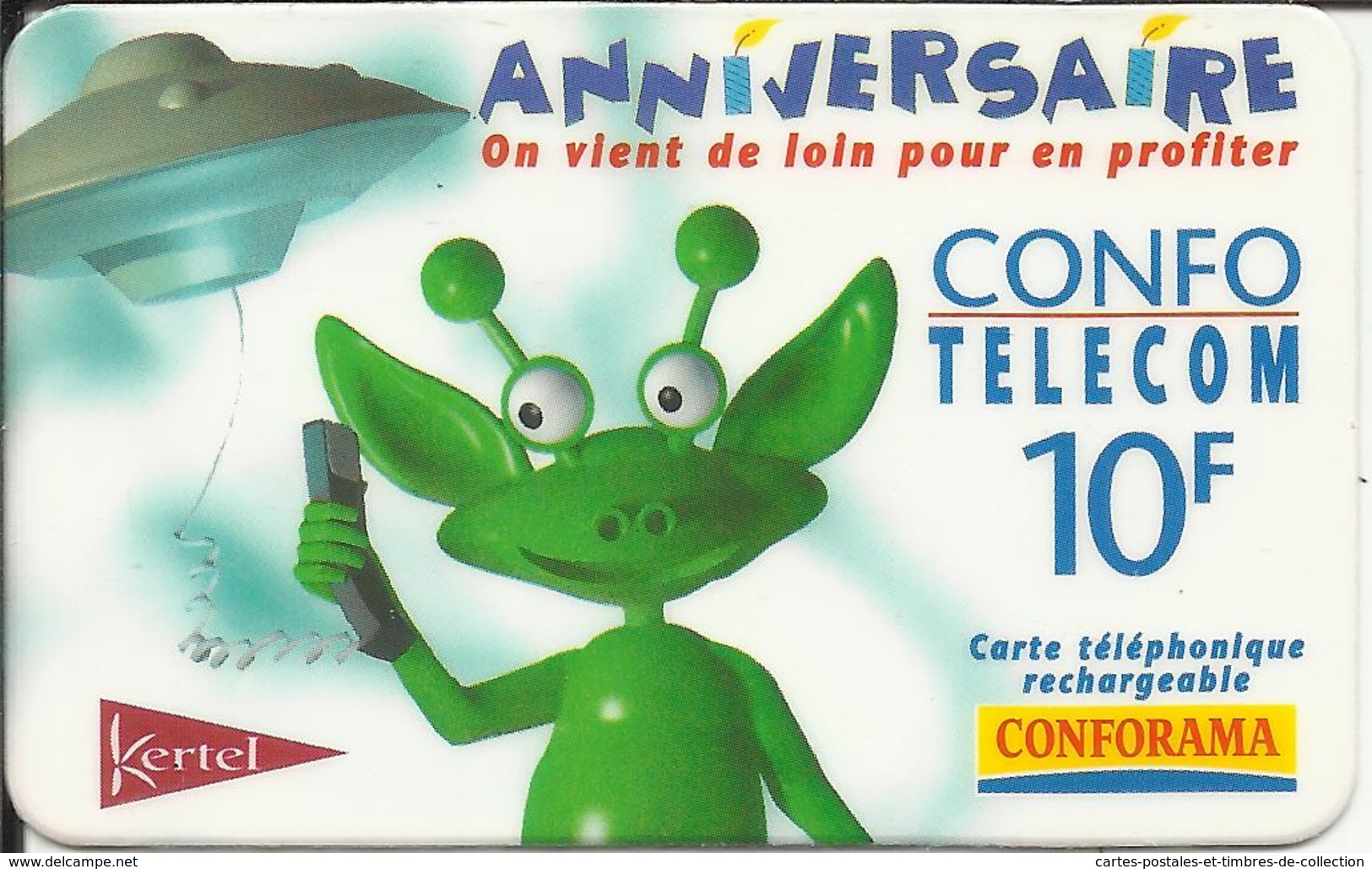 Télécarte 10 F , CONFORAMA ,  N° FR-PRE-KER-1208 , N° Série: 000623593 - Per Cellulari (ricariche)