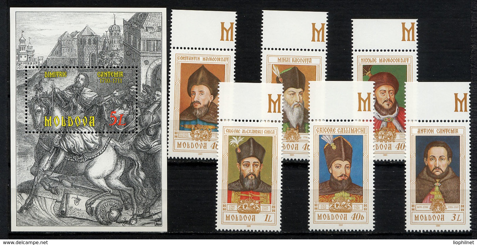MOLDAVIE MOLDOVA 2003, SOUVERAINS, 6 Valeurs Et 1 Bloc, Neufs / Mint. R1431 - Moldavie