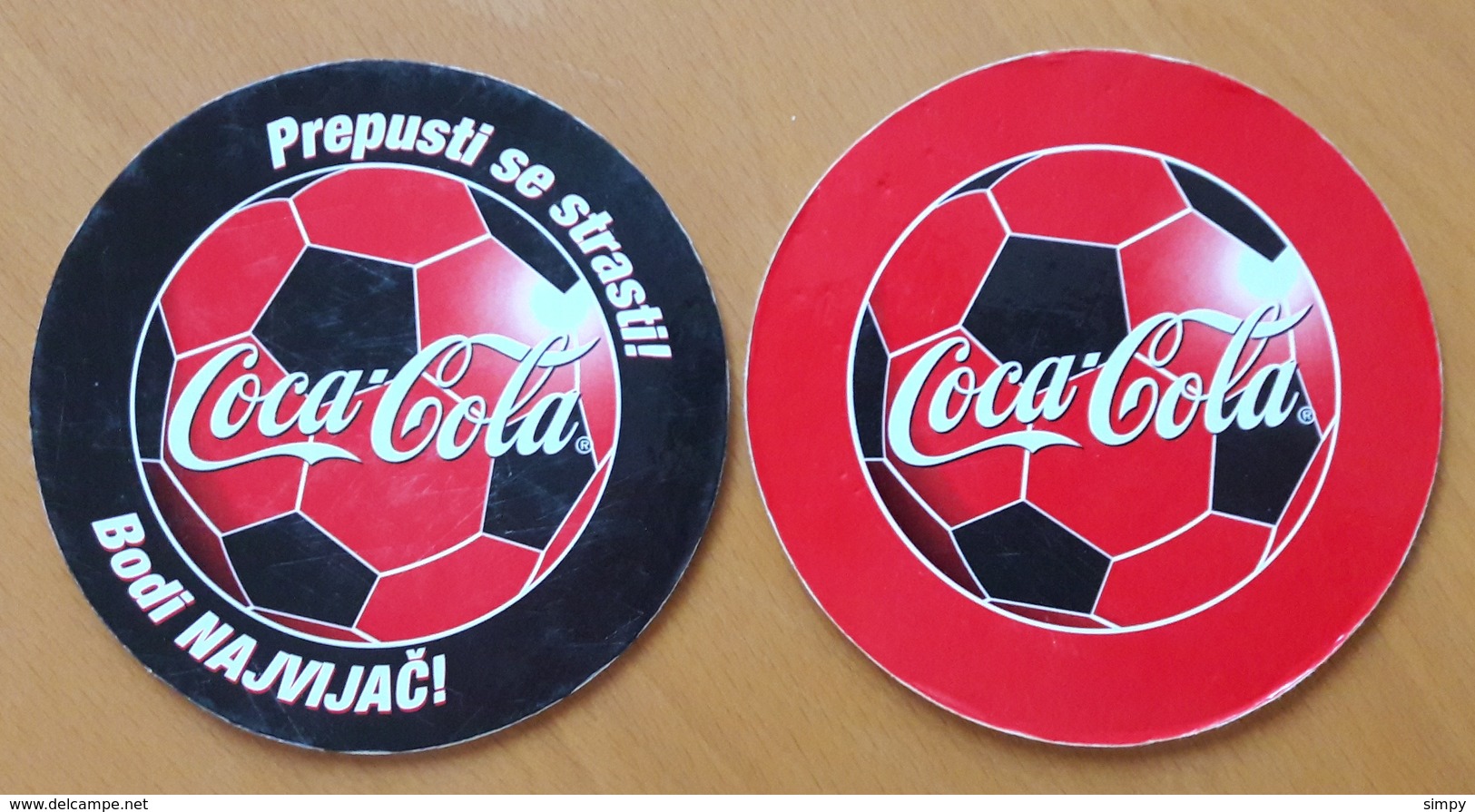 Coca Cola COASTER Football World Cup Slovenia - Sottobicchieri Di Birra
