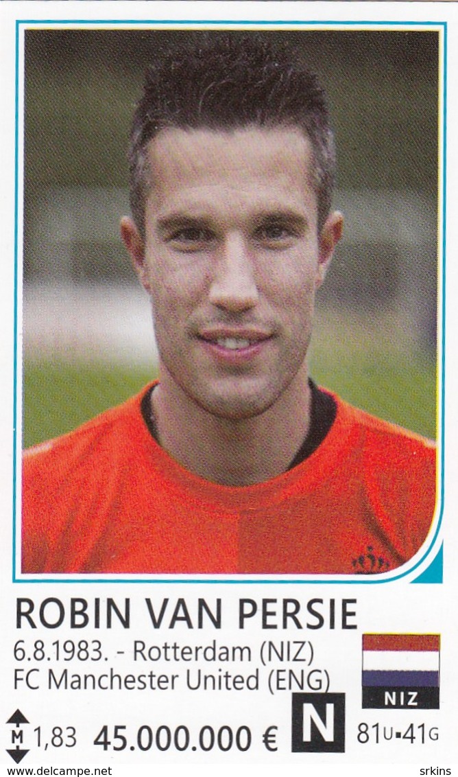 Card (no Sticker)  Robin Van Persie Netherlands Brazil FIFA 2014 Bosnia Edition Football - Altri & Non Classificati