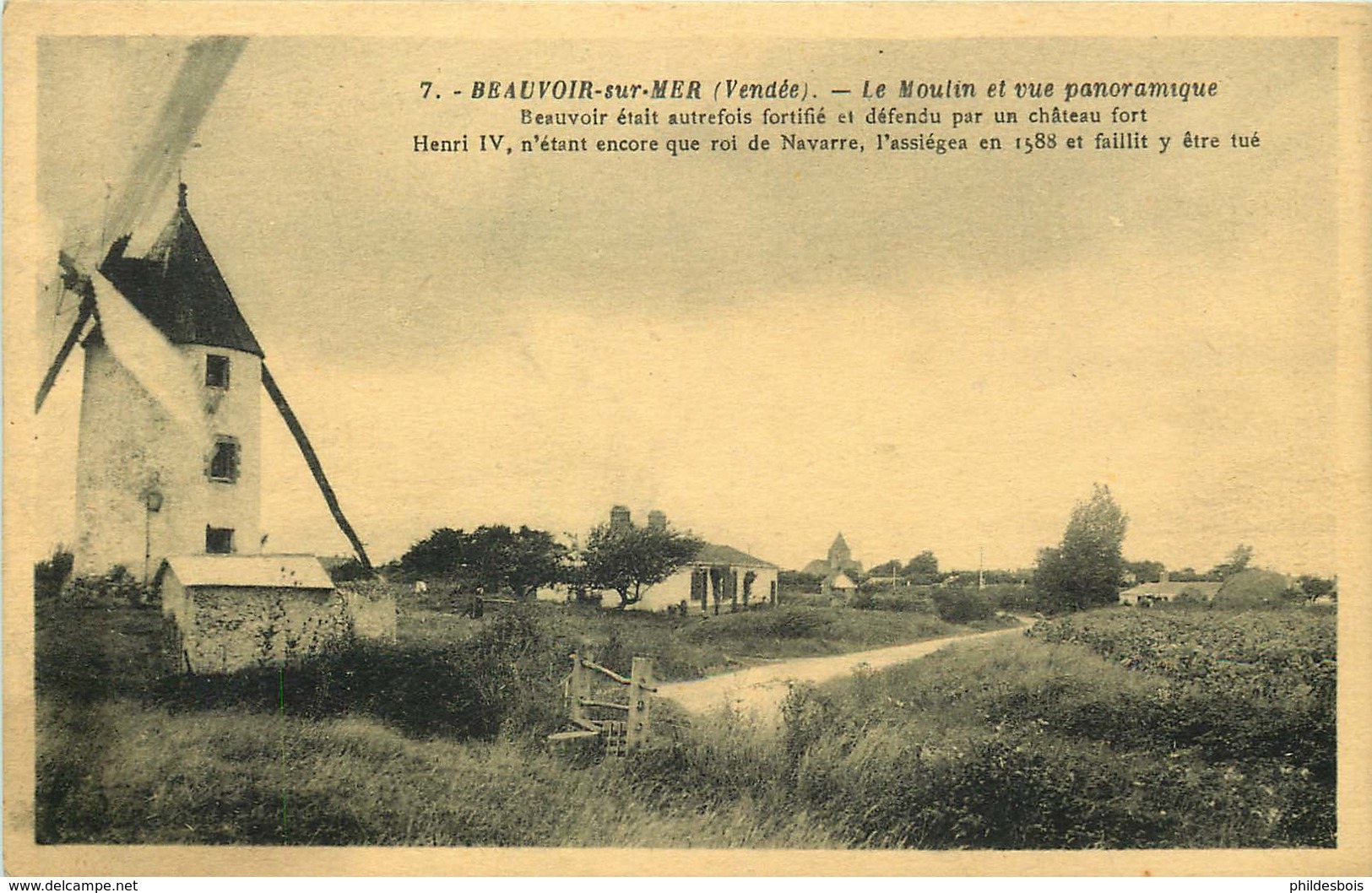 VENDEE BEAUVOIR Sur MER  Le Moulin - Beauvoir Sur Mer
