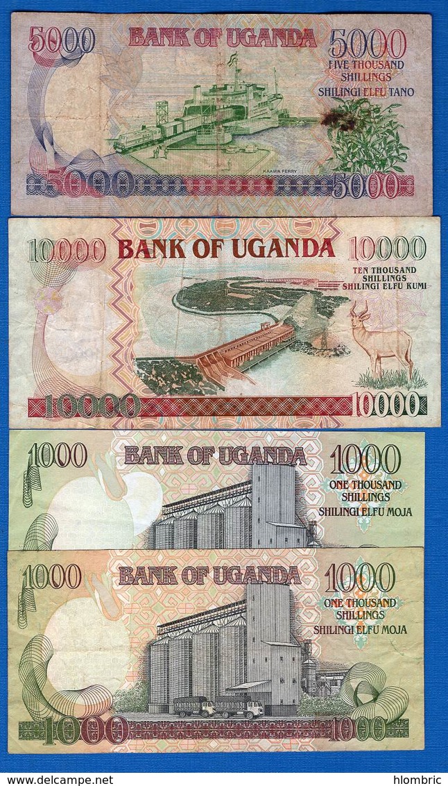 Uganda  4  Billets - Ouganda