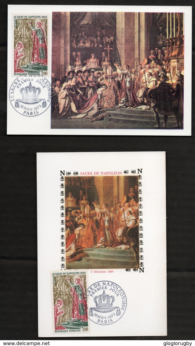 2 Fdc  SACRE DE  NAPOLEON PREMIER - 1970-1979