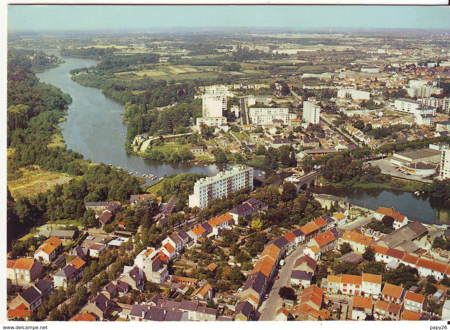 Cpm Cpsm Nantes  Vue Aerienne - Nantes