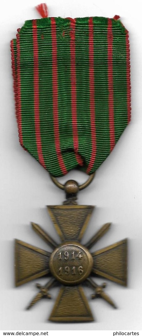 Croix De Guerre 1918 -1916 - France