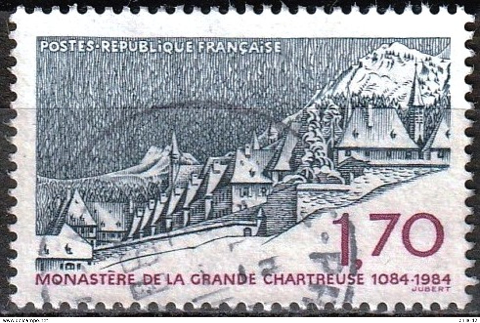 France 1984 - Monastery Of The Grande Chartreuse ( Mi 2457 - YT 2323 ) - Gebruikt