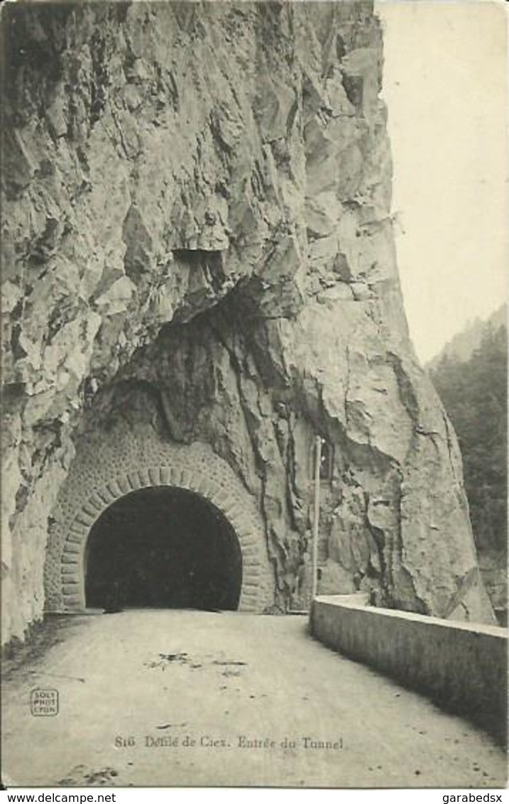 CPA Du Défilé De Cieix - Entrée Du Tunnel. - Autres & Non Classés