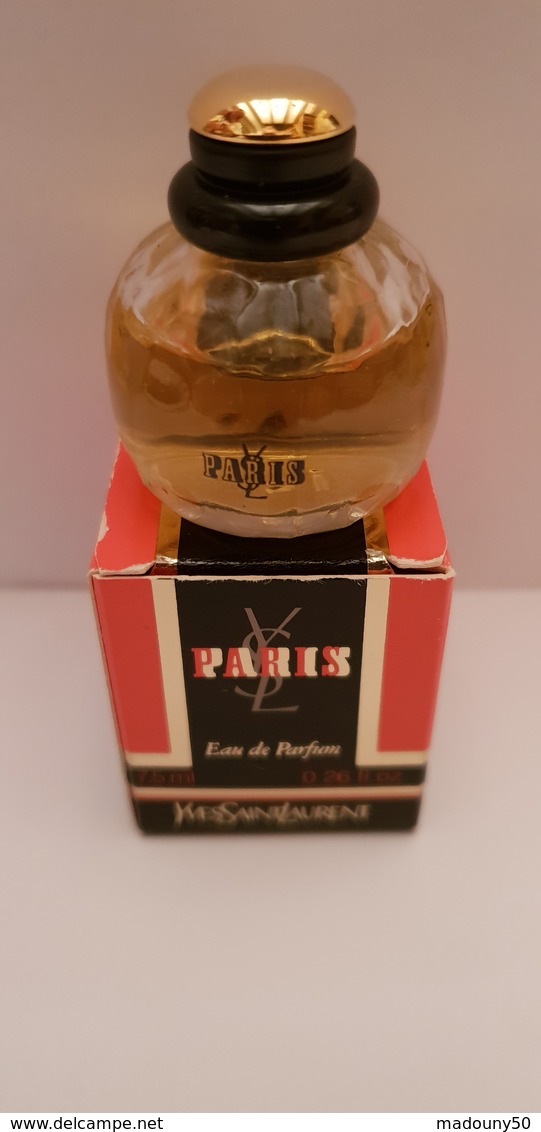 MINIATURE PARFUM  YVES SAINT LAURENT PARIS EDT 7,5ml BOUCHON OR Bte PM Noire Rouge - Miniaturen Damendüfte (mit Verpackung)