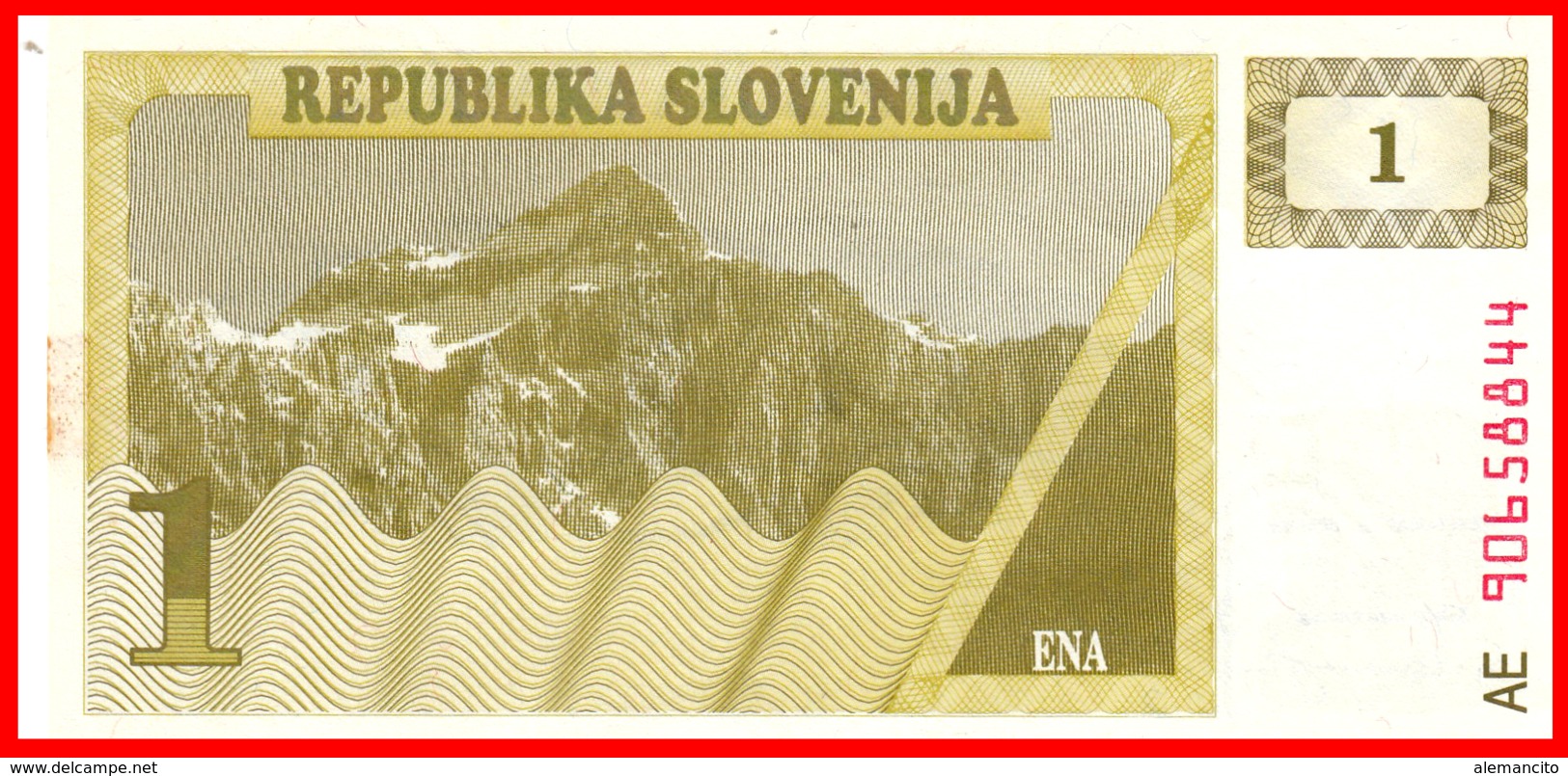 BILLETE DE ESLOVENIA S/C 1 TOLARJEV 1990 - Slovénie