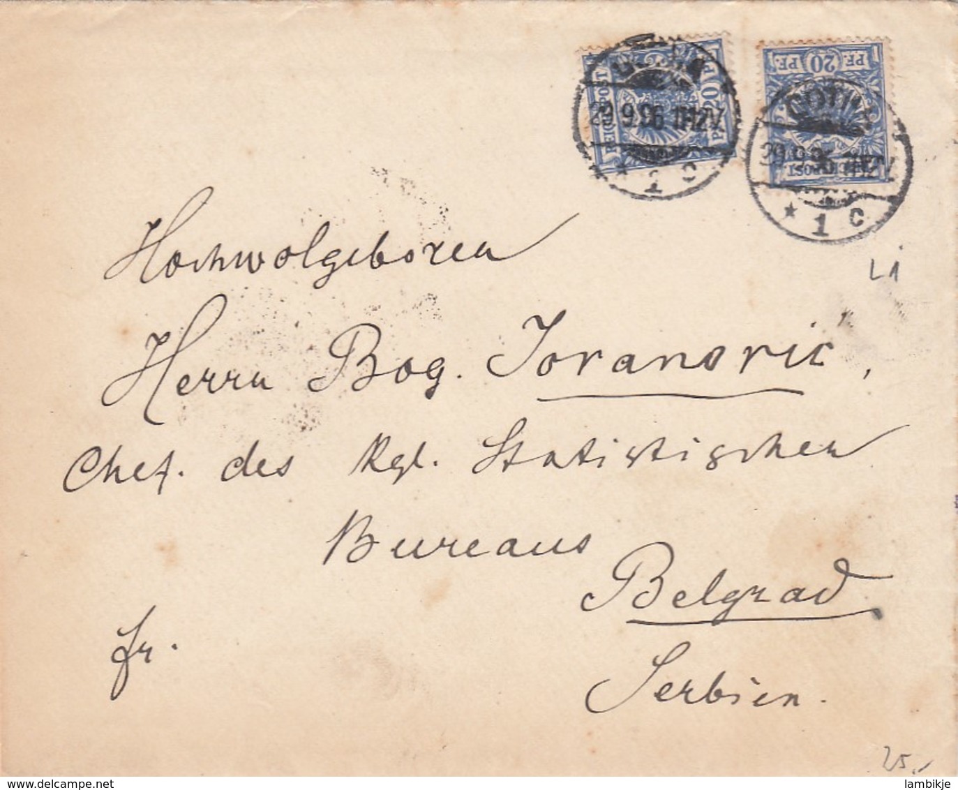 Deutsches Reich Brief 1899 - Storia Postale