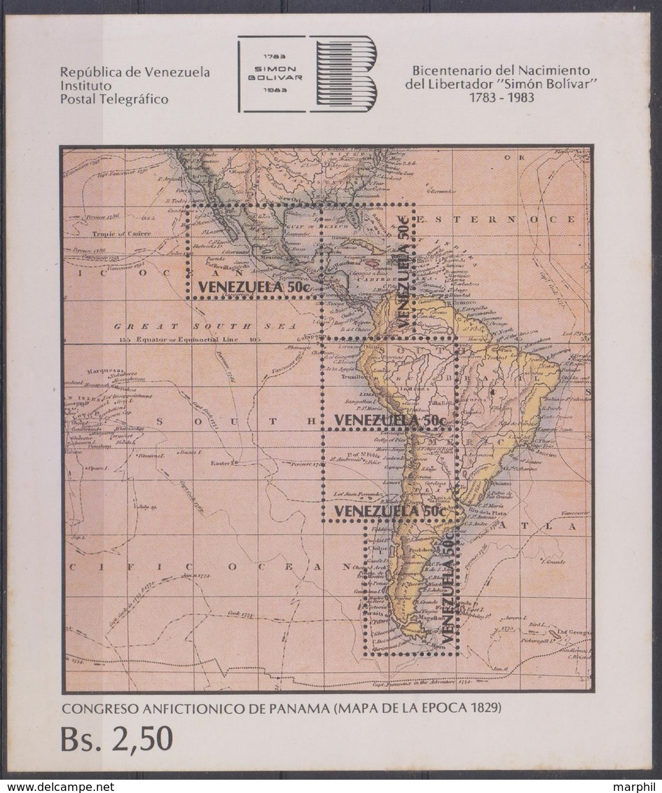 Venezuela 1984 MiN°2276 Block 1v MNH - Venezuela