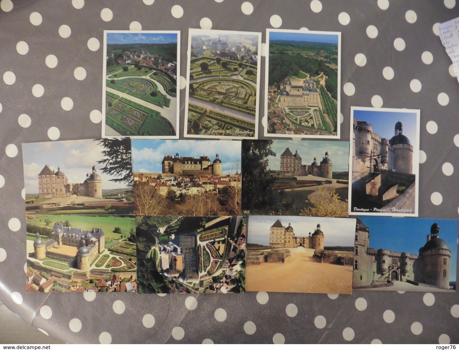 LOT  DE 11    CARTES POSTALES  NEUVES   DE   HAUTEFORT  (24 ) - 5 - 99 Cartes