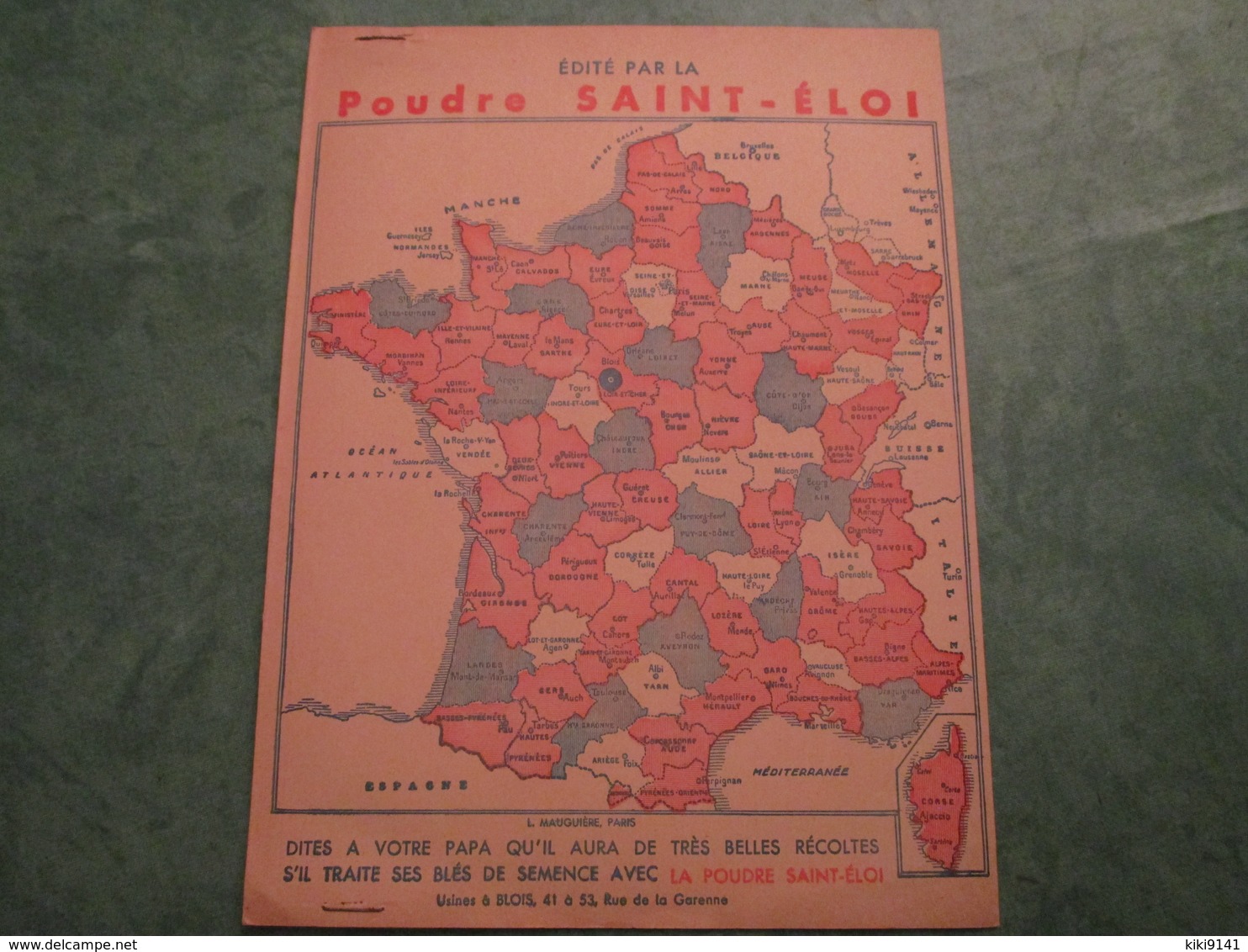 Contre La Carie Du Blé - La Poudre St. ELOI - Le Petit Poisson Et Le Pêcheur - Protège-cahiers