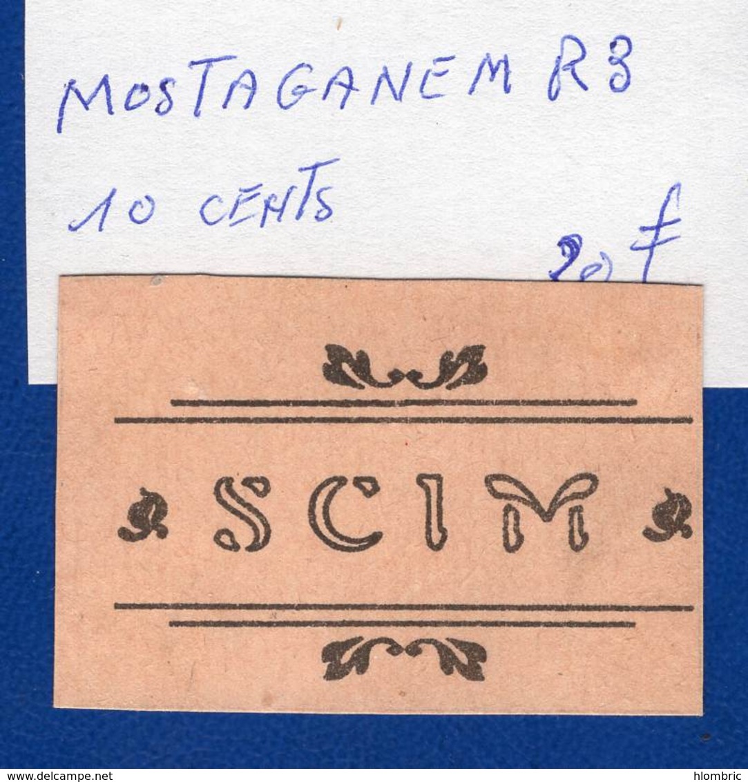 Mostaganem  10  Cts  Rare 3 - Algérie
