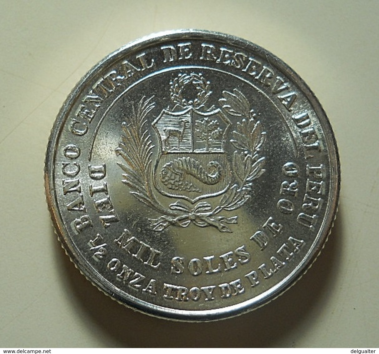 Peru 10000 Soles ???? 1/2 Oz Silver - Pérou