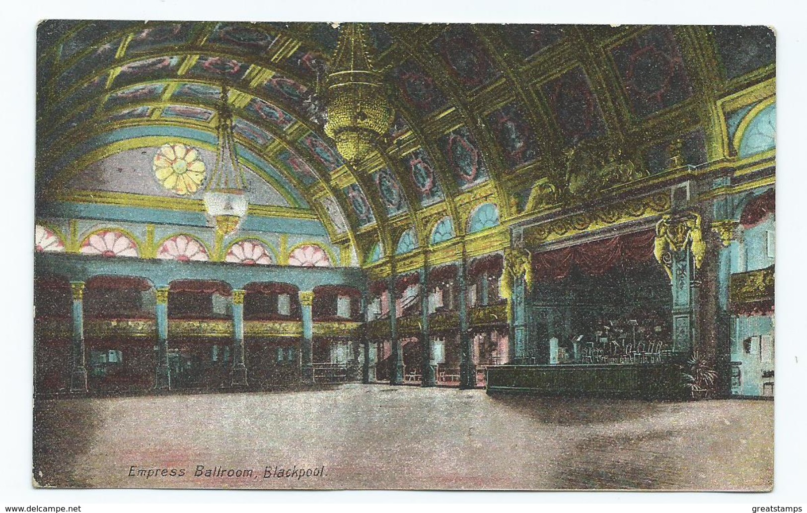 Lancashire Postcard Blackpool Express Ballroom Posted 1910 - Blackpool