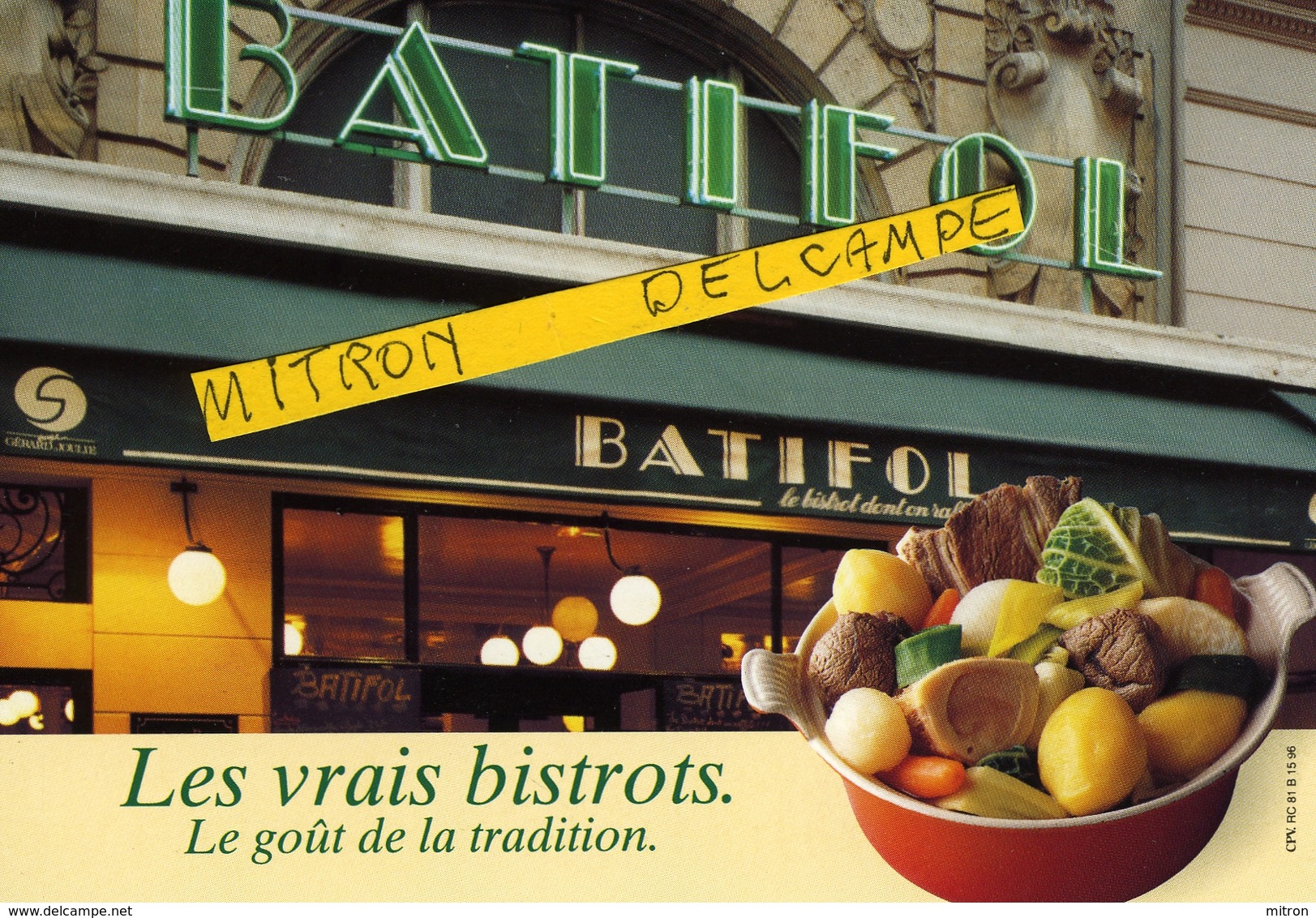 PARIS: BATIFOL Pereire 6,pl Du Maréchal Juin Paris 17ème. LES VRAIS BISTROT - Cafés, Hôtels, Restaurants