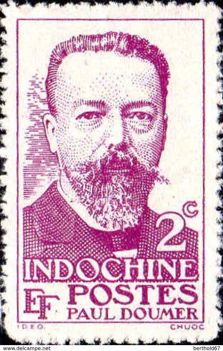 Indochine Poste N** Yv:251 Mi:321 Paul Doumer Pli (non-gommé) - Unused Stamps