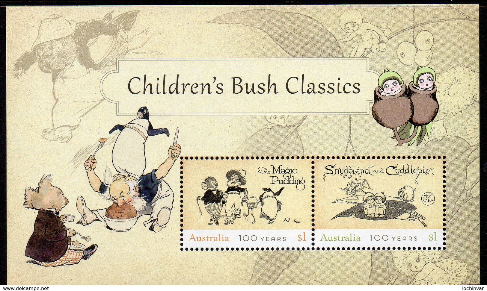 AUSTRALIA, 2018 CHILDRENS BUSH CLASSICS MINISHEET MNH - Mint Stamps