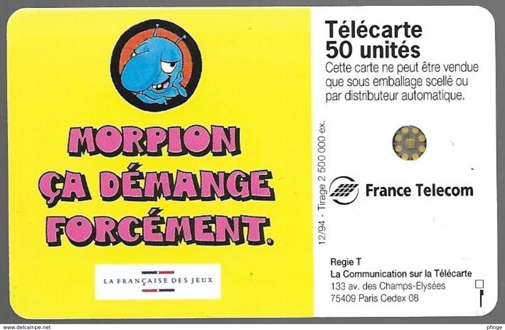 Telecarte 50 - Morpion - Games